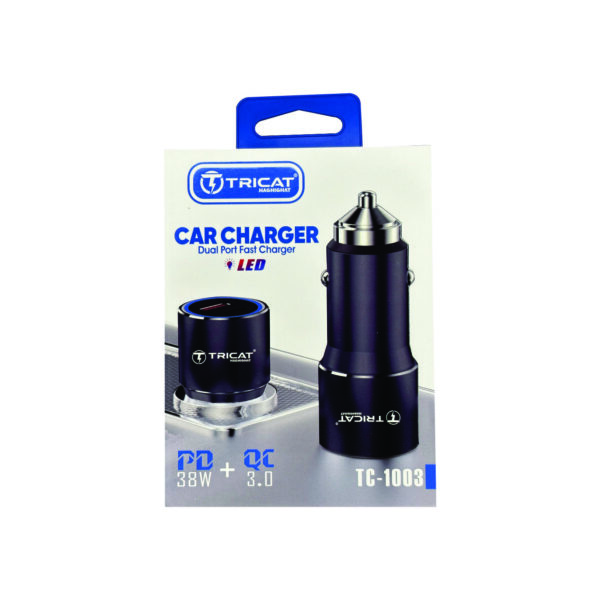 شارژر فندکی فست شارژ تریکت tc-1003