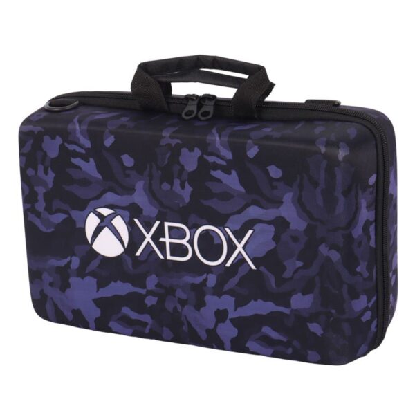 کیف کنسول بازی XBOX Series S طرح چریکی مشکی بنفش