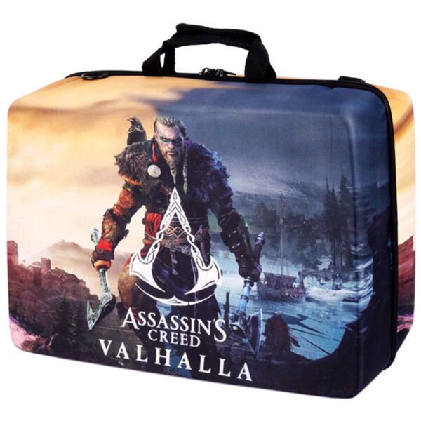 کیف کنسول بازی PS5 اسلیم طرح Assassins Creed Valhalla