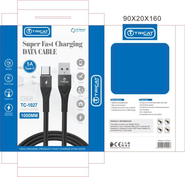 کابل شارژ 1027 تریکت