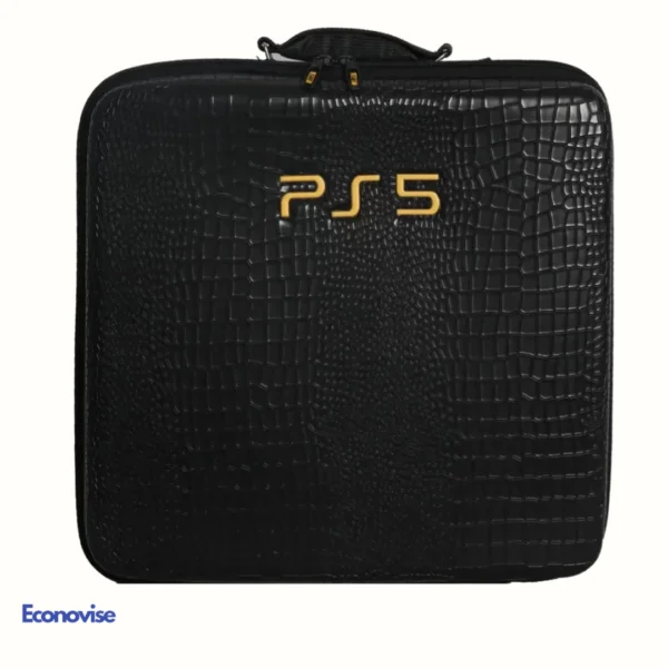 کیف کنسول بازی Fat PS5 طرح سوسماری مشکی
