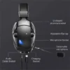 هدست گیمینگ بی سیم مدل BL100 PRO - Image 6